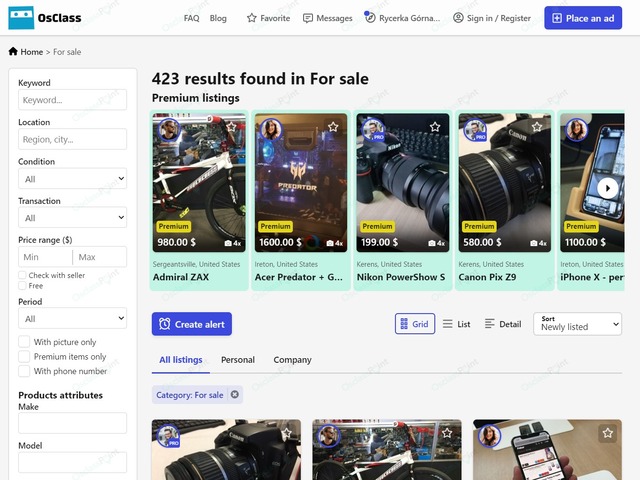 Classifieds & Marketplace - Epsilon Osclass Theme Classifieds & Marketplace - Epsilon Osclass Theme